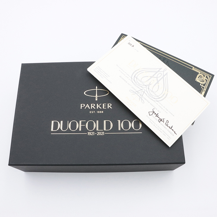 中古)PARKER パーカー 万年筆 デュオフォールド100 センテニアル