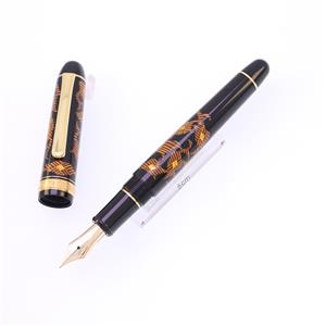 万年筆 翁知屋オリジナル #3776 秀衡宝相華唐草紋様中字