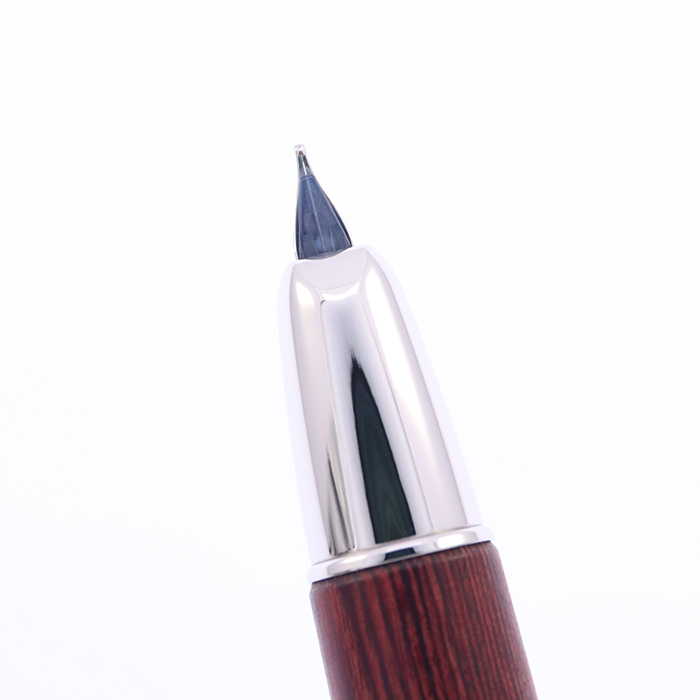 中古)PILOT パイロット 万年筆 キャップレス 木軸 ディープ