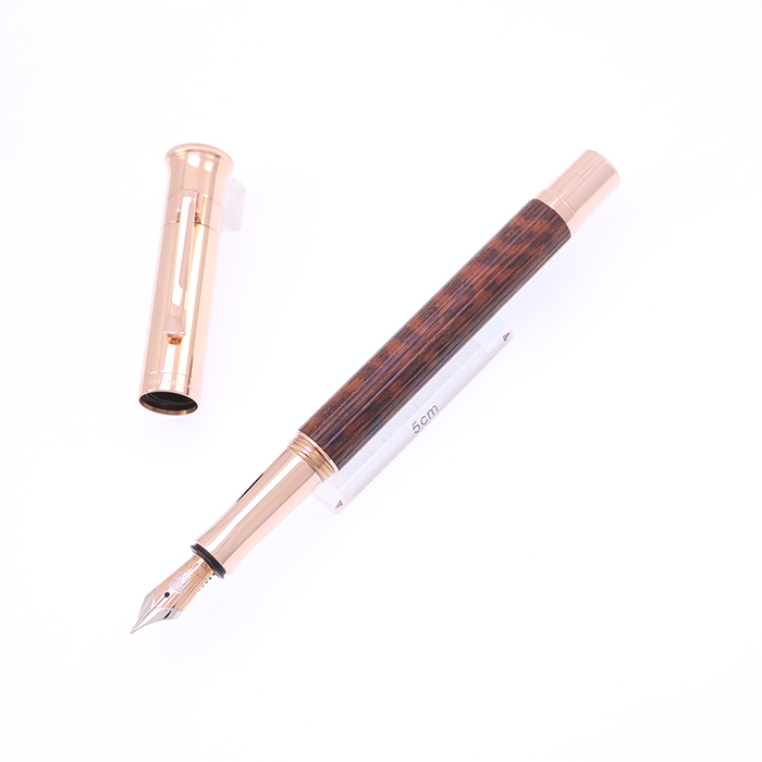 万年筆　スネークウッド軸 中古)GRAF VON FABER-CASTELL グラフフォンファーバーカステル 万年筆