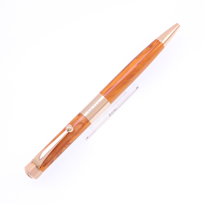伊東屋itoya No.3 レザーボールペン 中古)ITO-YA 伊東屋 ボールペン ロメオ No.3 細軸 黄櫨（商品ID