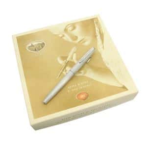 AURORA アウロラ 万年筆 アーカイブコレクション #014 クローム サテン M メイン