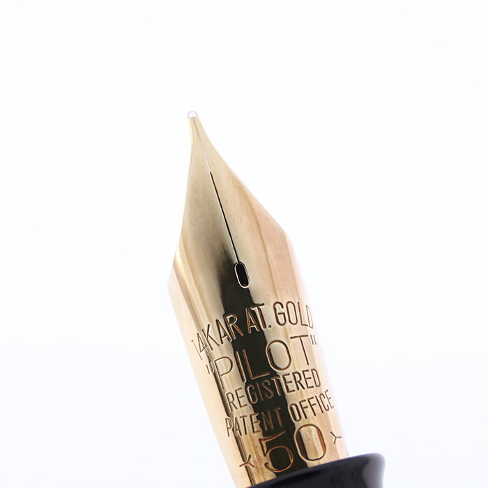 中古)PILOT パイロット 万年筆 大型蒔絵万年筆 漆黒 黒漆 中字（商品ID