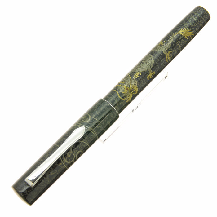 PILOT 万年筆 黒 龍の蒔絵 中古)PILOT パイロット 万年筆 研出平蒔絵 双鶴 中字（商品ID