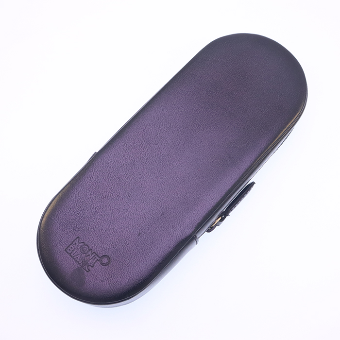 中古)MONTBLANC モンブラン ペンケース ジップタイプ ブラック 3本用