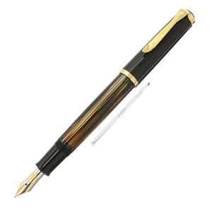Pelikan ペリカン 万年筆 スーベレーン #500 茶縞 18C/F (ペン先#600) メイン