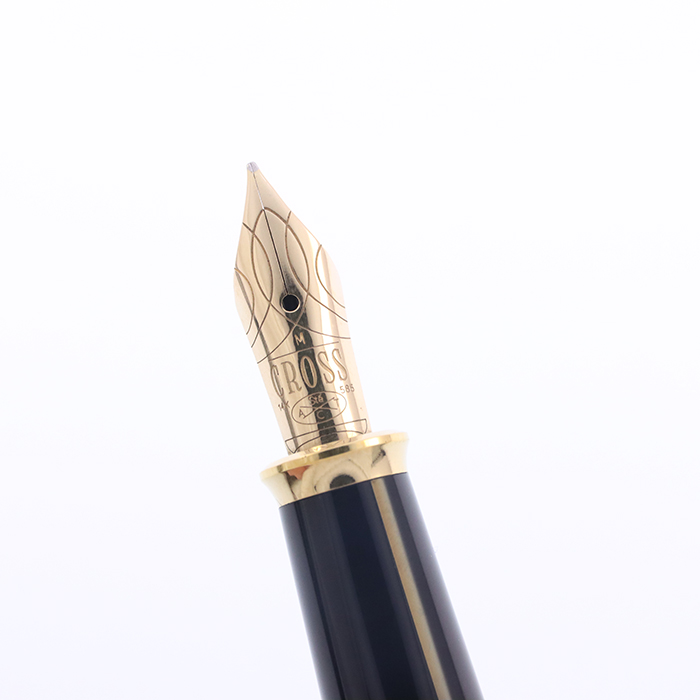 中古)CROSS クロス 万年筆 タウンゼント 18金張 14K/M（商品ID