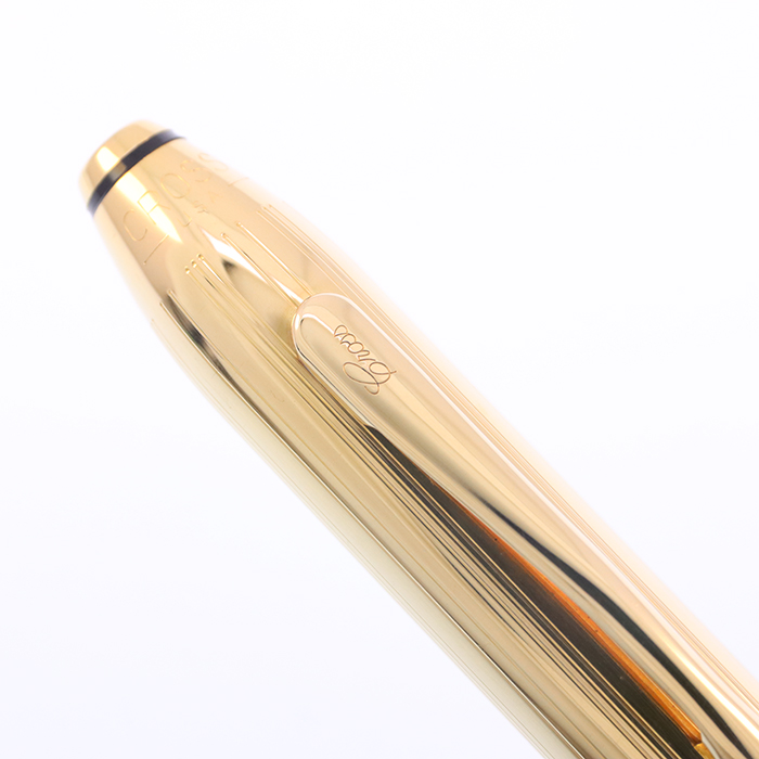 中古)CROSS クロス 万年筆 タウンゼント 18金張 14K/M（商品ID