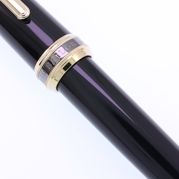 新品)SAILOR セーラー 万年筆 長刀研ぎ ふでDEまんねん ゴールドトリム