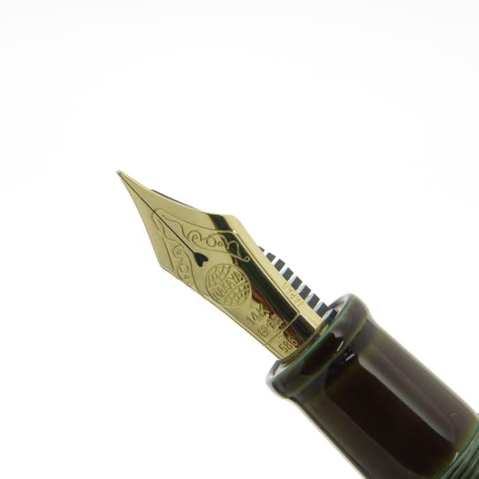 新品)NAKAYA 中屋万年筆 万年筆 ライター ピッコロ 碧溜 極細字（商品