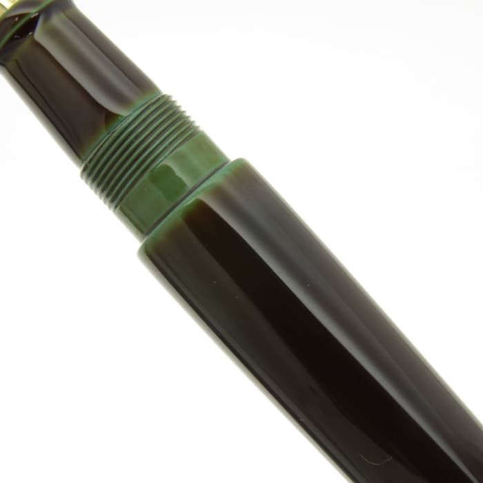 中屋万年筆　ピッコロ緑溜め　極細(EF) 新品)NAKAYA 中屋万年筆 万年筆 ライター ピッコロ 碧溜 極細字（商品