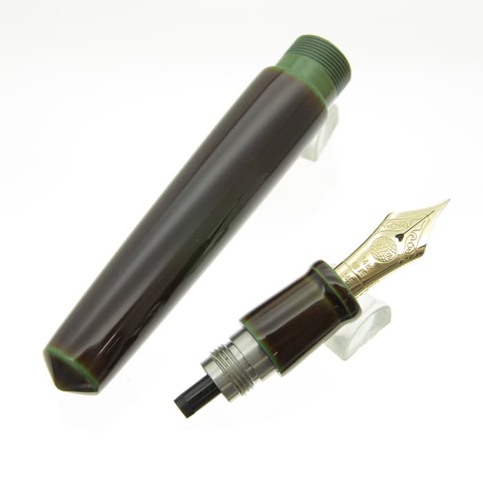 新品)NAKAYA 中屋万年筆 万年筆 ライター ピッコロ 碧溜 極細字（商品