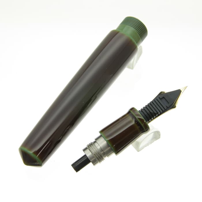 新品)NAKAYA 中屋万年筆 万年筆 ライター ピッコロ 碧溜 極細字（商品