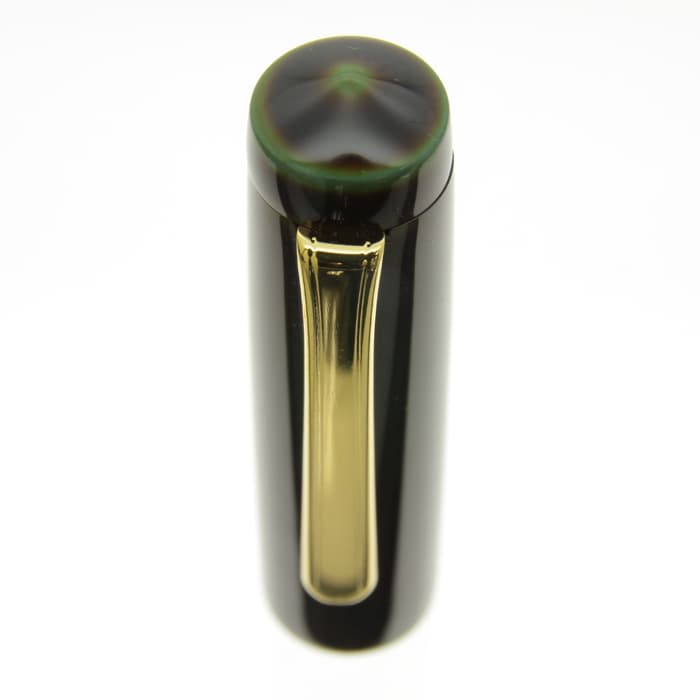 中屋万年筆　ピッコロ緑溜め　極細(EF) 新品)NAKAYA 中屋万年筆 万年筆 ライター ピッコロ 碧溜 極細字（商品