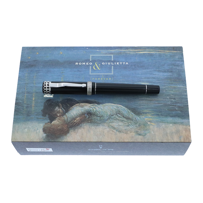 中古)DELTA デルタ 万年筆 ロミオ&ジュリエット フォーエバー ブラック