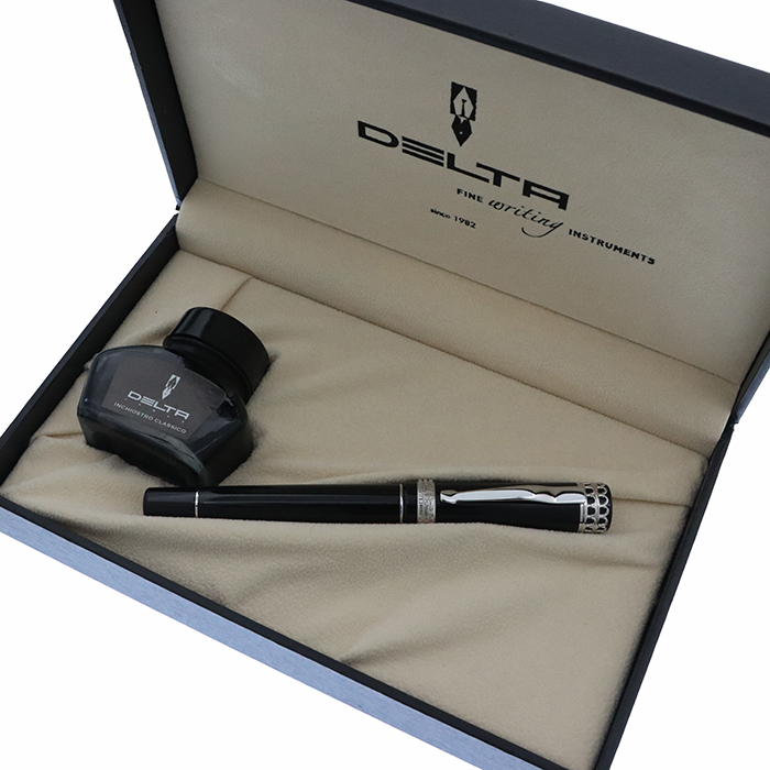 中古)DELTA デルタ 万年筆 ロミオ&ジュリエット フォーエバー ブラック