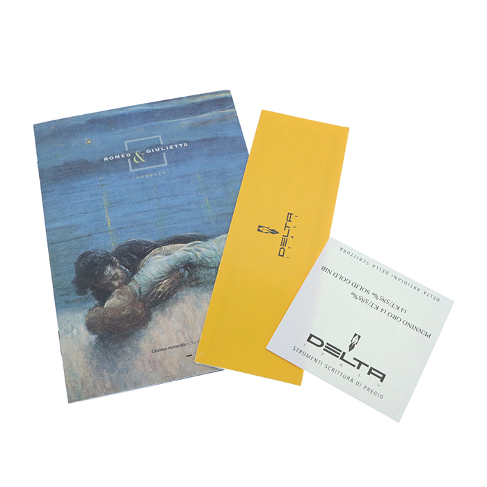 中古)DELTA デルタ 万年筆 ロミオ&ジュリエット フォーエバー ブラック