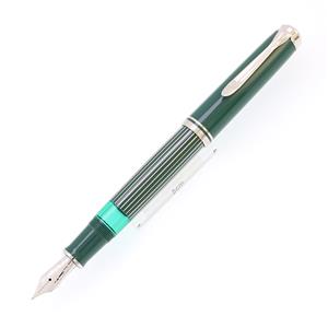 Pelikan ペリカン 万年筆 スペシャルエディション スーベレーン M815 メタルストライプ グリーン メイン
