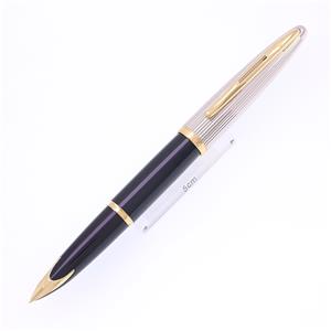 万年筆 カレン デラックス ブラック&シルバーGT EF