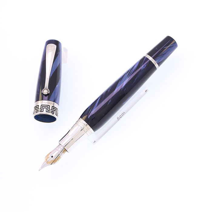 中古)Montegrappa モンテグラッパ 万年筆 ミヤ ミッドナイトブルー M