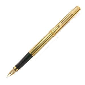 PARKER パーカー 万年筆 プリミア ゴールドストライプ アテネス F メイン