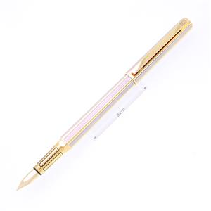 万年筆 ヘクサゴナルコレクション ビコロ 18金張 M