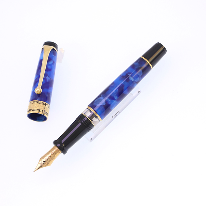中古)AURORA アウロラ 万年筆 オプティマ ブルーGT M（商品ID