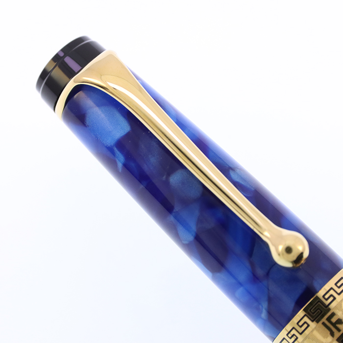中古)AURORA アウロラ 万年筆 オプティマ ブルーGT M（商品ID