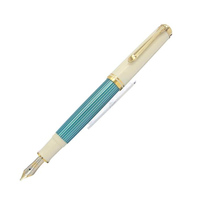 中古)Pelikan ペリカン 万年筆 スーベレーン M600 ターコイズホワイト
