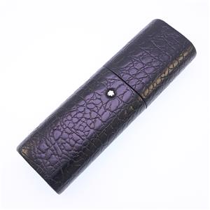 ペンケース フローレンス クロコダイルスタイル ブラック 2本用