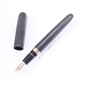 万年筆 伝統漆芸 畷 黒銀箔 惺 -sei- 中字