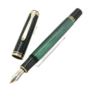 Pelikan ペリカン 万年筆 スーベレーン M600 緑縞 EF メイン