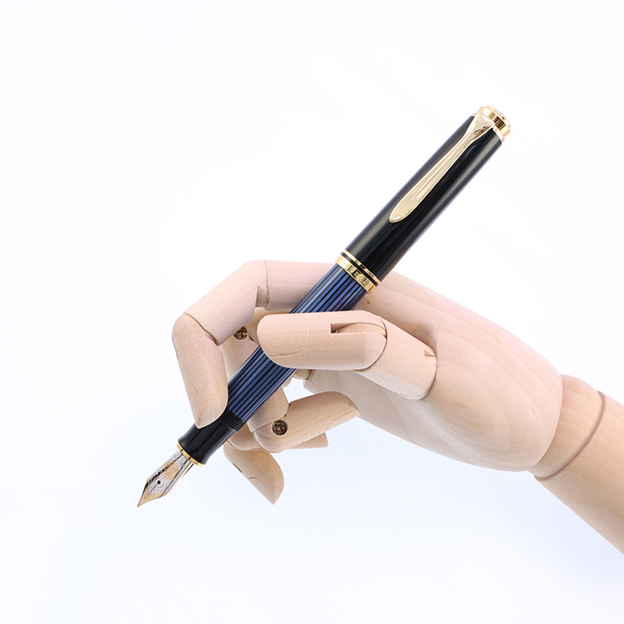 ペリカン 万年筆 茶縞 アンティーク ニブF