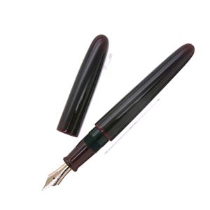 中古 Nakaya 中屋万年筆 万年筆 シガーモデル ポータブル 赤溜 細字 胴軸ネジ総エボナイト ピンクゴールドペン先 商品id 詳細ページ 万年筆 ボールペンなど高級筆記具の販売 買取 キングダムノート