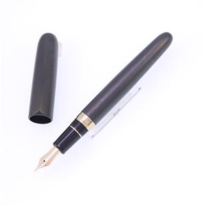 万年筆 伝統漆芸 畷 黒銀箔 影 -ei- 中字