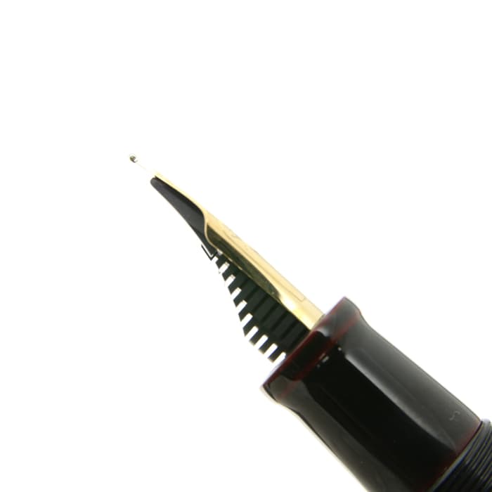 新品)NAKAYA 中屋万年筆 万年筆 シガー ポータブル 黒溜 中字（商品ID