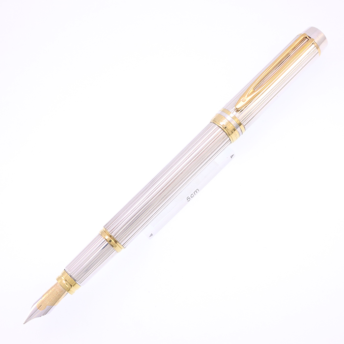 中古)WATERMAN ウォーターマン 万年筆 ル・マン100 ソリッドシルバー F