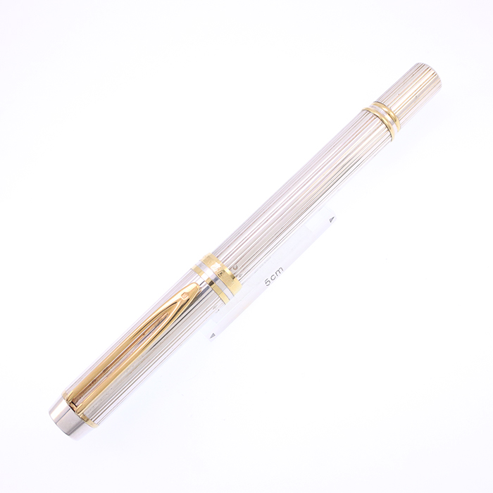 中古)WATERMAN ウォーターマン 万年筆 ル・マン100 ソリッドシルバー F