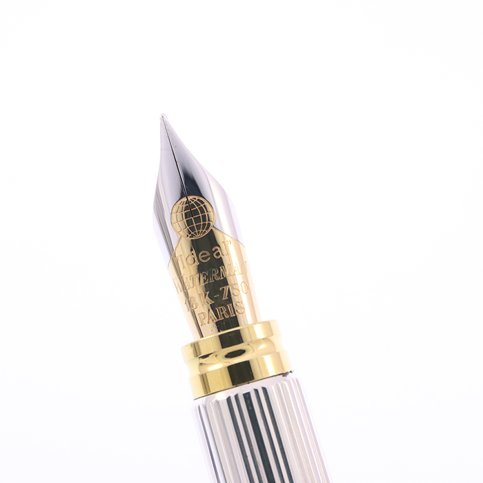 中古)WATERMAN ウォーターマン 万年筆 ル・マン100 ソリッドシルバー F