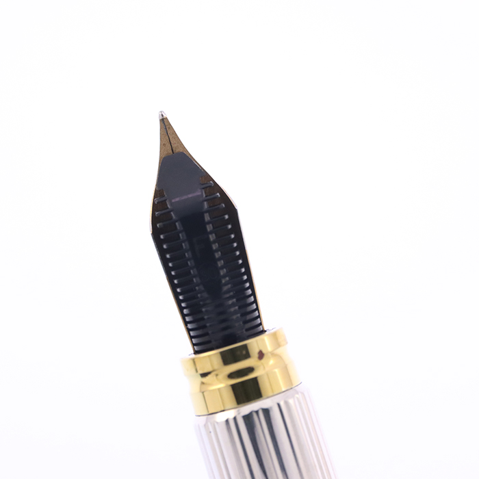 中古)WATERMAN ウォーターマン 万年筆 ル・マン100 ソリッドシルバー F