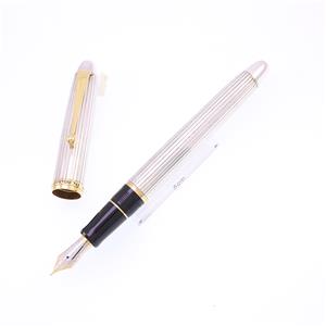 万年筆 カスタム745 スターリングシルバー ストライプ 中字