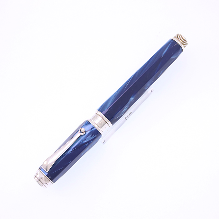 中古)Montegrappa モンテグラッパ 万年筆 エンブレマ ブルー F（商品ID