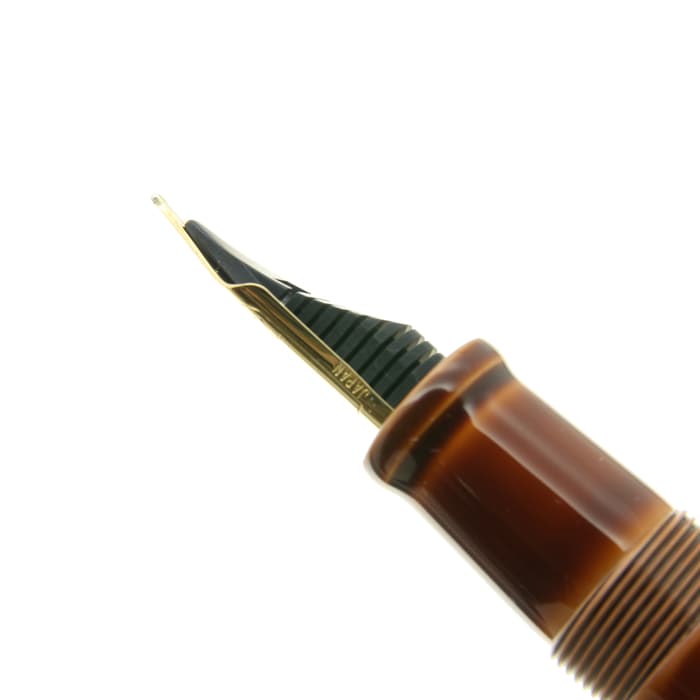 中屋万年筆 鴇溜 14k ゴールドニブ 細軟 十角 ライター ポータブル 新品)NAKAYA 中屋万年筆 万年筆 ライター 十角TW ポータブル 鴇溜 中字