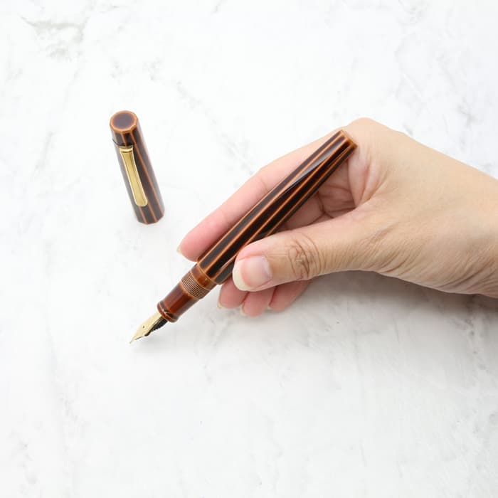 新品)NAKAYA 中屋万年筆 万年筆 ライター 十角TW ポータブル 鴇溜 中字