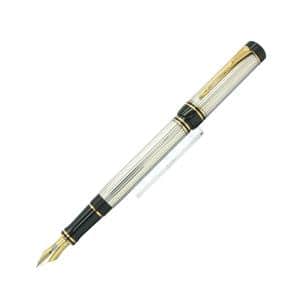 PARKER パーカー 万年筆 デュオフォールド スターリングシルバー インターナショナル XF メイン