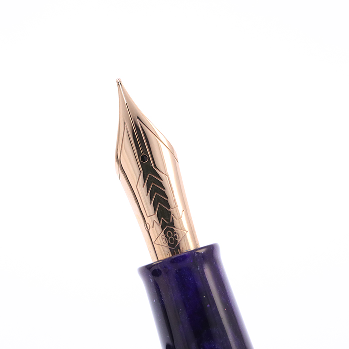 OMAS ボローニャ コズミックブルー F 14K-585 廃盤 万年筆 OMAS オマス