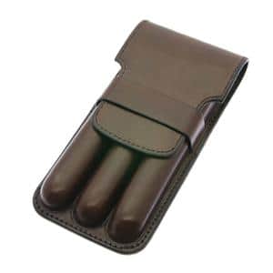 中古)Hans Oster ハンス・オスター ペンケース 3本挿し こげ茶 M(商品