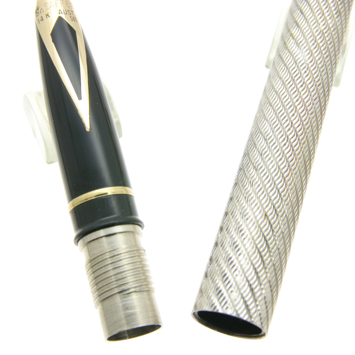 SHEAFFER 万年筆 タルガ 1012 Spiral Silver SHEAFFER 万年筆