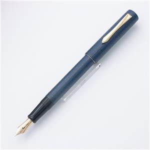 PILOT パイロット 万年筆 蒔絵 変わり塗り 石目 ダークブルー 細字 メイン