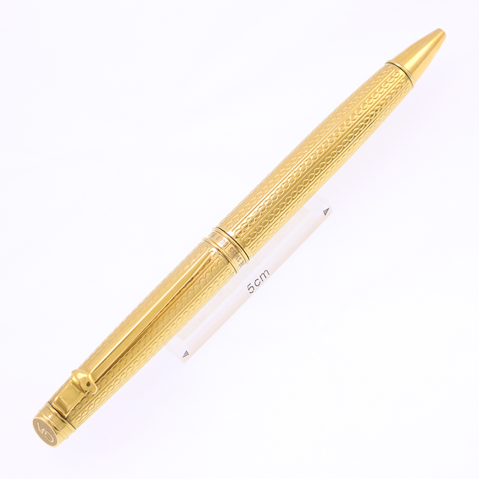 CARAN d'ACHE ボールペン 金メッキ 中古)CARAN d'ACHE カランダッシュ ボールペン 創業70周年記念